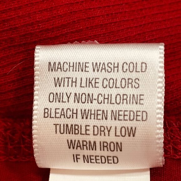 CONVERSE ONE STAR Red Long Sleeve Button-up Shirt - Size Large - Picture 7 of 7